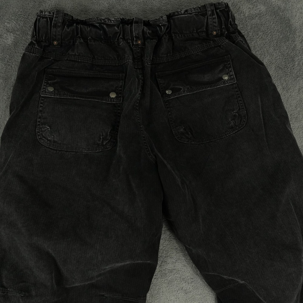 Free People Can't Compare Slouch Cargo Pants Women L Black Gorpcore Utility - Picture 6 of 12
